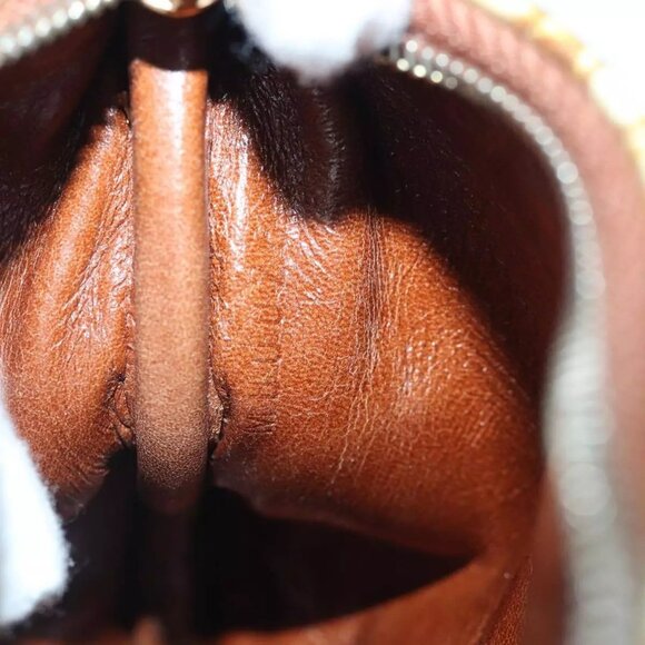 LOUIS VUITTON Monogram Charm Pochette Plat Coin Purse Brown - Picture 12 of 16